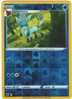 Glaceon 38/189 Astral Radiance Reverse Holo Rare Pokemon TCG - Image 1