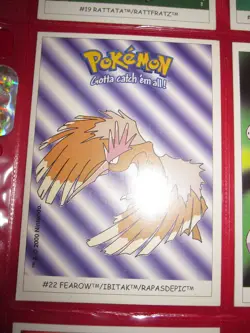 POKEMON (◕‿◕✿) BOOMER DUNKIN STICKER CARTE MINT FEAROW IBITAK RAPASDEPIC 22 - Image 1
