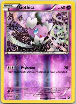 Gothita 32/124 Reverse Holo Common Fates Collide NM - Image 1