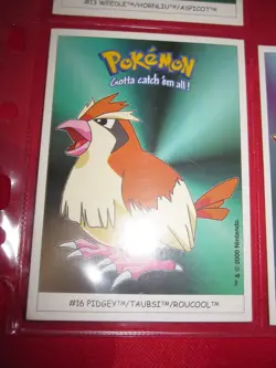 POKEMON (◕‿◕✿) BOOMER DUNKIN STICKER CARTE MINT PIDGEY TAURSI ROUCOOL 16 - Image 1
