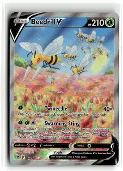 2022 Pokemon - Astral Radiance Beedrill V #161/189 - Image 1
