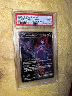 Pokemon Mewtwo EX 2025 Team Rockets 231/182 Sir Destined Rivals Mint PSA 9 - Image 2