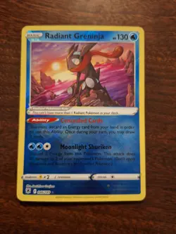 Pokemon Radiant Greninja Radiant Rare Holo Swsh10 Astral Radiance 046/189 NM - Image 1