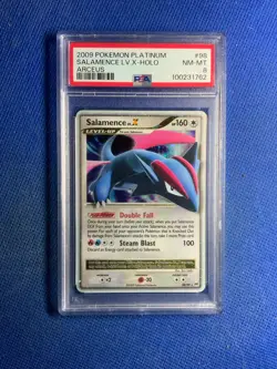 2009 POKEMON PLATINUM ARCEUS #98 SALAMENCE LV.X-HOLO PSA 8 - Image 1
