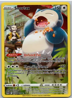 Snorlax TG10/TG30 Holo Lost Origin Trainer Gallery Pokemon NM - Image 1