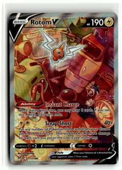 2022 Pokemon - Lost Origin Rotom V #177/196 - Image 1
