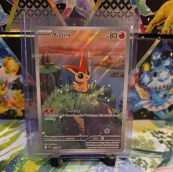 Pokemon Victini SVP 208 Promo Illustration Black Bolt/White Flare Rare - Image 1