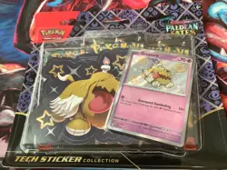 Pokemon Scarlet & Violet Paldean Fates 3 Pack Blister Greavard Promo - Image 1