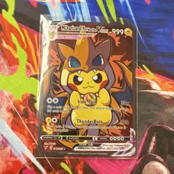 Pokemon MCharizard-Y Pikachu Vcos Full Art Holo Cosmax 999 9999HP 120 - Image 1