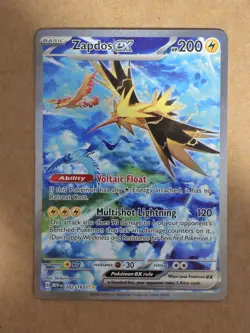 Zapdos ex 202/165 Sv: Scarlet & Violet 151 Pokemon - Image 1