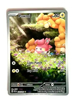 Pawmi 226/091 Illustration Rare Paldean Fates Pokemon Near Mint - Image 1