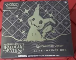 Pokemon Center Paldean Fates Elite Trainer Box ETB Sealed New - Image 1