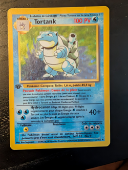 1999 Pokemon Base TORTANK #2/102 French Blastoise Holo 1st Edition - Image 1