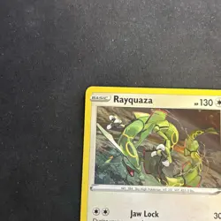 Pokemon TCG Sword And Shield Promo Rayquaza SWSH029 Promo Cosmos Holo LP - Image 2