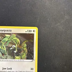 Pokemon TCG Sword And Shield Promo Rayquaza SWSH029 Promo Cosmos Holo LP - Image 3