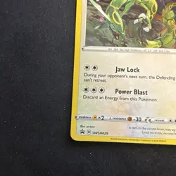 Pokemon TCG Sword And Shield Promo Rayquaza SWSH029 Promo Cosmos Holo LP - Image 5