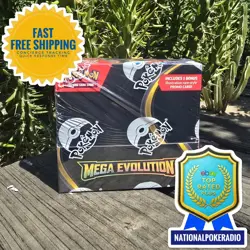 Pokemon TCG Mega Evolution ENHANCED BOOSTER BOX Factory Sealed 36 Packs IN HAND - Image 1
