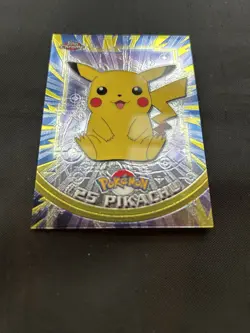 2000 Pokemon TV Topps Chrome Pikachu #25 - NM/LP - Image 3