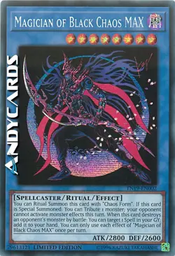 MAGICIAN OF BLACK CHAOS MAX • Segreta Prismatica • TN19 EN002 • Lim • Yugioh! - Image 1