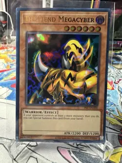 Yugioh The Fiend Megacyber PSV-EN100 Ultra Rare NM 25th Anniversary Edition - Image 1