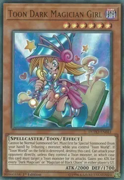 Toon Dark Magician Girl (LCYW-EN111) - NM Rare Yugioh - Image 1