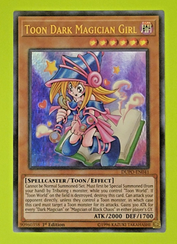 Yu-Gi-Oh Toon Dark Magician Girl 1st Edition Ultra Rare DUPO-EN041 Nm - Image 1