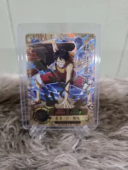 One Piece Luffy in rescue Anime Manga SSR RARE Mint Holo Trading Card CCG TCG - Image 1