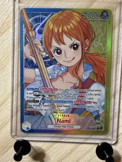 Nami - OP11-041 - Alt Art Leader - A Fist of Divine Speed - One Piece - English - Image 1