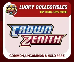 Pokemon TCG Crown Zenith – Common, Uncommon & Holo Cards – Choose Your Own ✅ - Image 1
