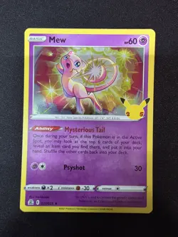 Mew Holo 11/25 Celebrations Pokemon TCG Single Card ENGLISH NM - Image 1