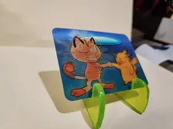 1998 Pokemon Viz Video Pikachu Meowth Lenticular Card PIKA-0032D/DVD Promo - Image 3