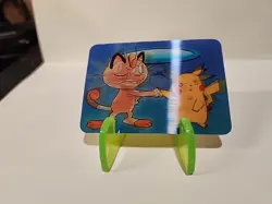 1998 Pokemon Viz Video Pikachu Meowth Lenticular Card PIKA-0032D/DVD Promo - Image 4
