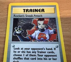 Pokemon TCG Rocket's Sneak Attack Holo Rare Card 16/82 Team LP/Excellent - Image 5