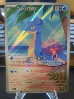 Misty's Lapras 194/182 Sv10: Destined Rivals Holo Pokemon Card - Image 1