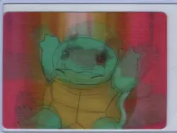 1998 Pokemon Video Pioneer Lenticular Squirtle Viz Promo Card Pika-0023D/DVD - Image 1