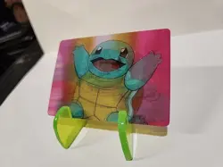 1998 Pokemon Video Pioneer Lenticular Squirtle Viz Promo Card Pika-0023D/DVD - Image 5