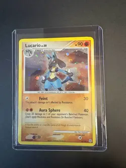 Pokemon Lucario 6/130 Holo Rare Diamond & Pearl Card NM Condition - Image 1