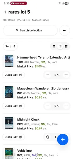 100 MTG Rares & Mythics Card Lot Magic: The Gathering - Image 2