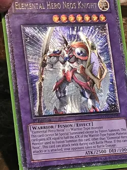 EXVC-EN093 Elemental Hero Neos Knight Ultimate Rare 1st Edition NM Yugioh Card - Image 1