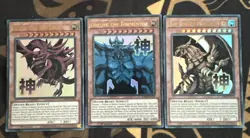 Yu-Gi-Oh! TCG Rarity Collection V Egyptian God card Variant Art Ultra Rare set - Image 1