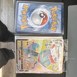 Pokemon Jumbo Card Lot with Binder - Pikachu, Dragapult VMAX, Crobat VMAX, etc - Image 2
