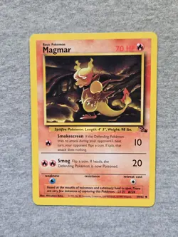 Magmar 39/62 Fossil Unlimited Pokemon Card WOTC - Image 1