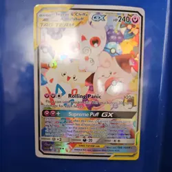 Togepi Cleffa Igglybuff GX 143/236 Tag Team Ultra Rare Pokemon Card NM upgraded - Image 1