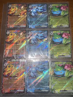 US SELLER - Set of 3 Card - Charizard, Venusaur, Blastoise Pokemon Card Japanese - Image 2