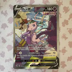 Pokemon Mew V 251/264 Swsh08 Fusion Strike Ultra Rare Full Art Holo Card - Image 1