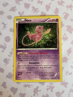 Pokemon Mew Holo Rare TCG Card 29/124 XY Fates Collide 2016 NM Condition - Image 1