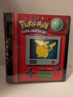 Vintage 1999 Pokemon Trading Card Wizards of the Coast 3-Ring Binder EMPTY - Image 1