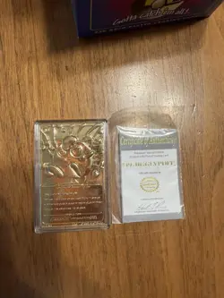Pokemon Card Jigglypuff 23K Gold Plated 1999 Burger King in Box - Image 3