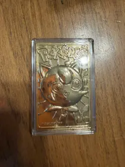 Pokemon Card Jigglypuff 23K Gold Plated 1999 Burger King in Box - Image 4