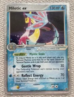 Pokemon Card-Milotic Ex-96/106-ENG-Ex Emerald -Holo-Played - Image 1